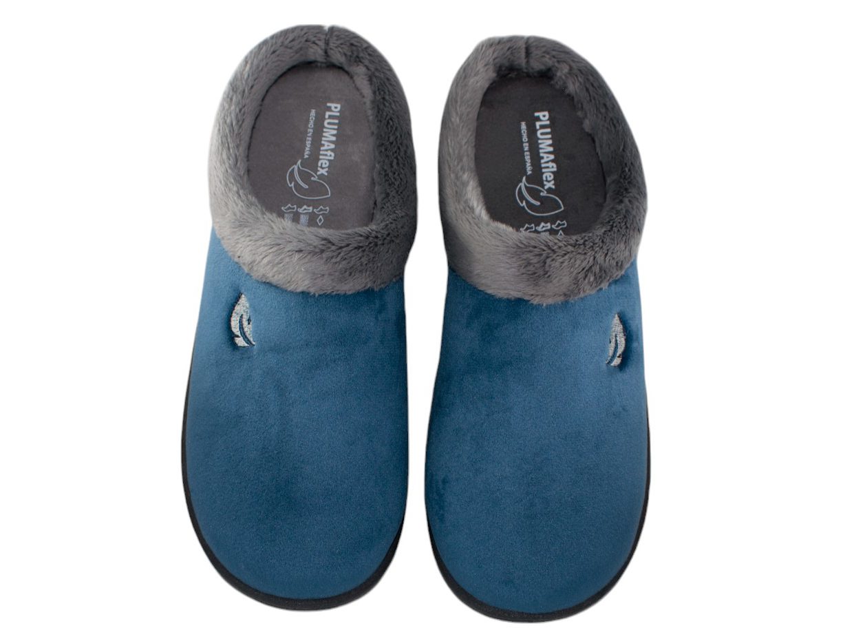 ZAPATILLAS CASA MUJER PLUMAFLEX R12230 MARINO
