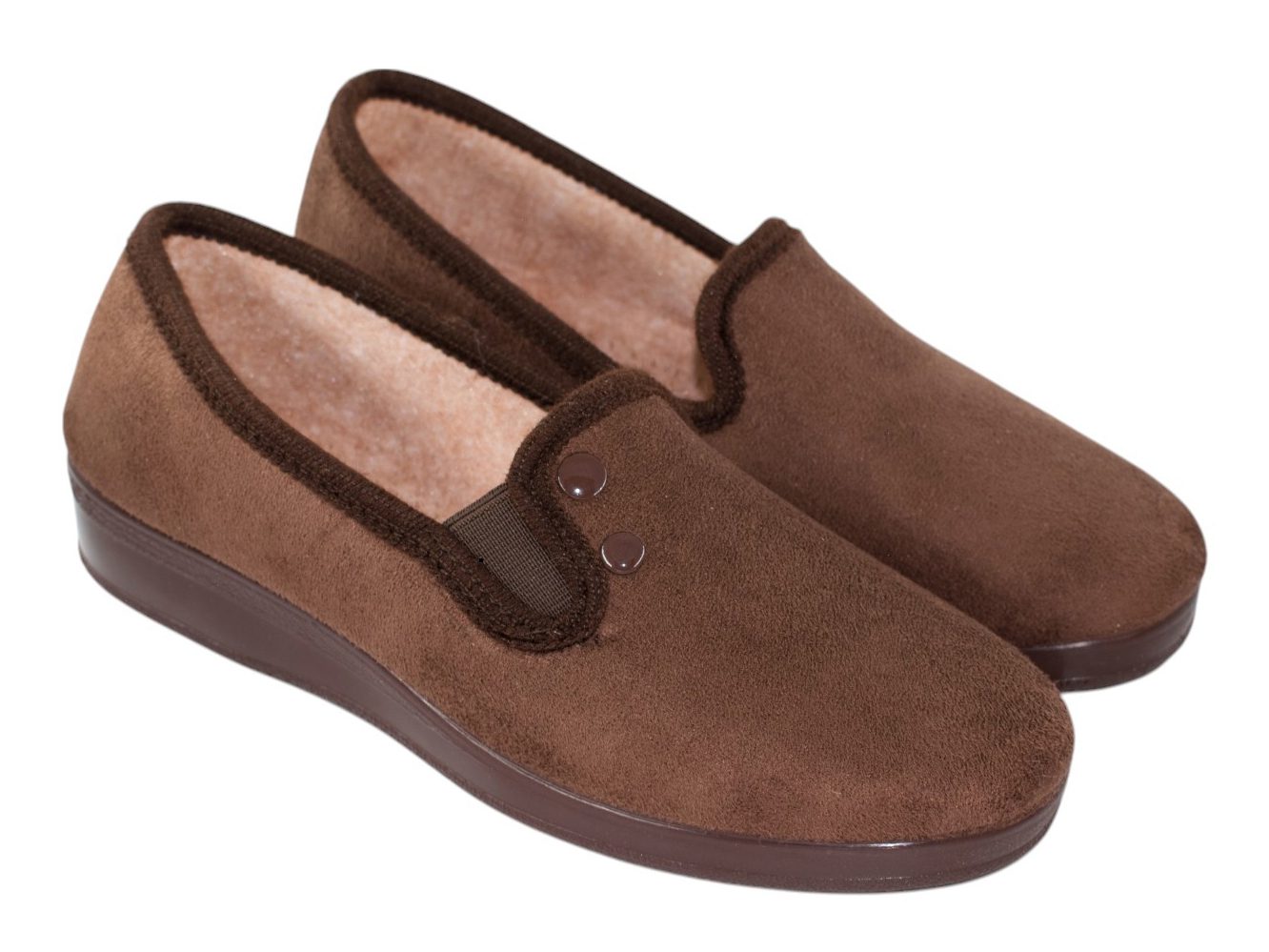 ZAPATILLAS DOS BOTONES SEVILLAS 2001 MARRON