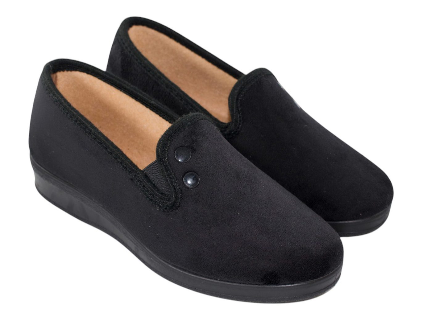 ZAPATILLAS DOS BOTONES SEVILLAS 2001 NEGRO
