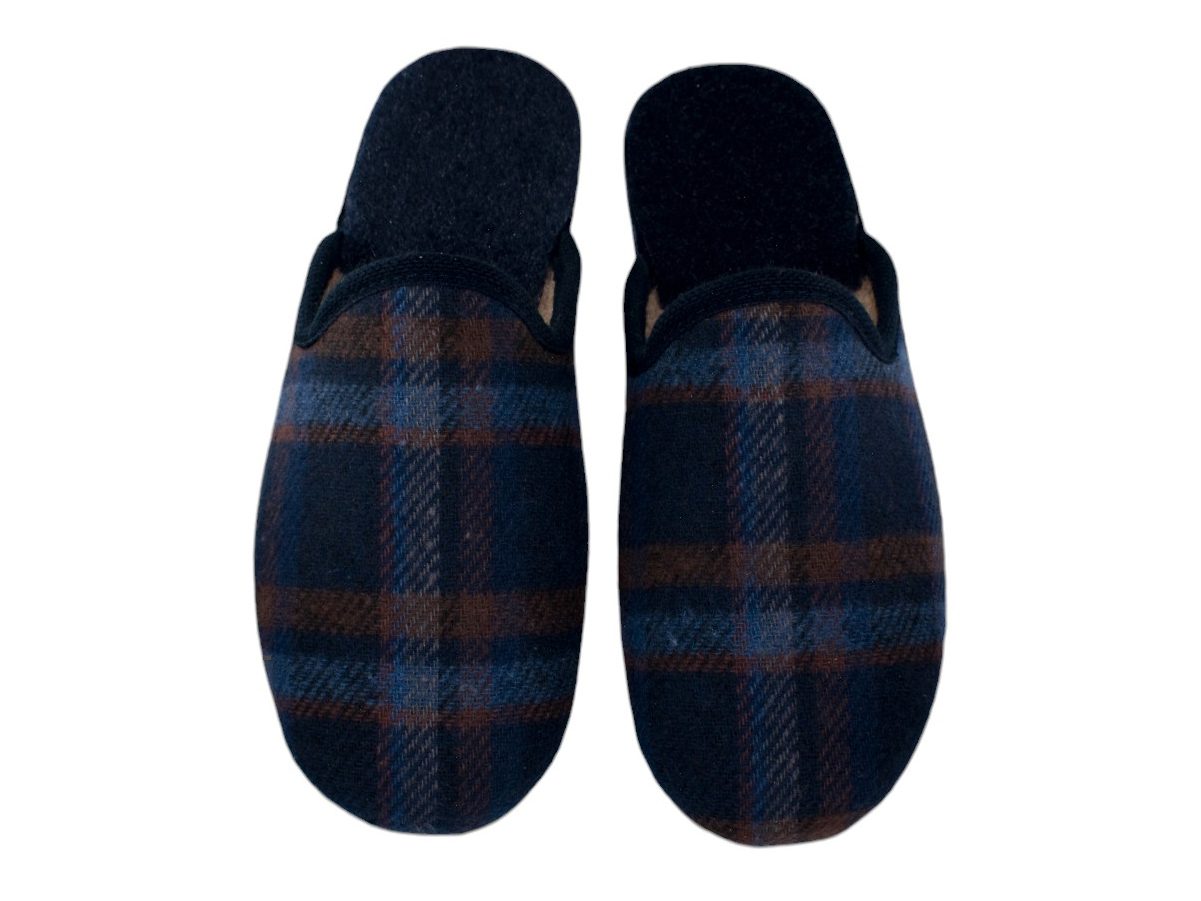 ZAPATILLAS CASA CUADRO MARINO