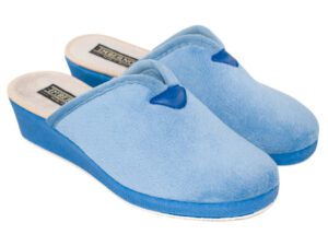 ZAPATILLAS CASA CUÑA ALTA IMBERNON 694-1 CELESTE