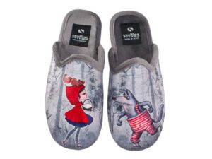ZAPATILLAS CASA MUJER SEVILLAS CAPERUCITA ROJA 907-18
