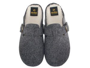 ZAPATILLAS CASA HEBILLA SEVILLAS 21417 GRIS ANTRACITA