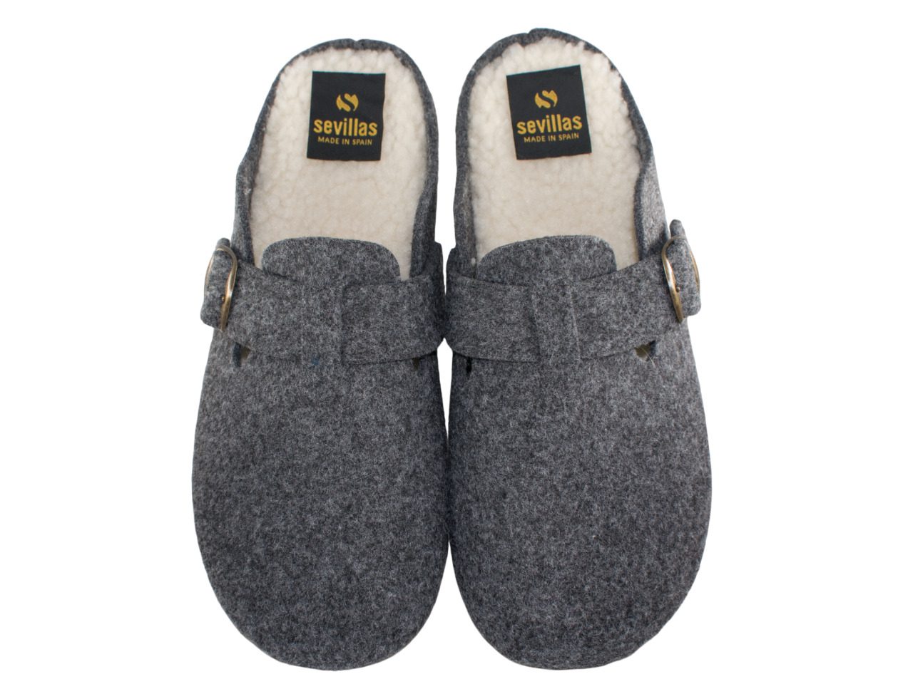 ZAPATILLAS CASA HEBILLA SEVILLAS 21417 GRIS ANTRACITA