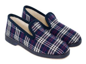 ZAPATILLAS CUADROS SEVILLAS 284 MARINO FORRO LANA VIRGEN