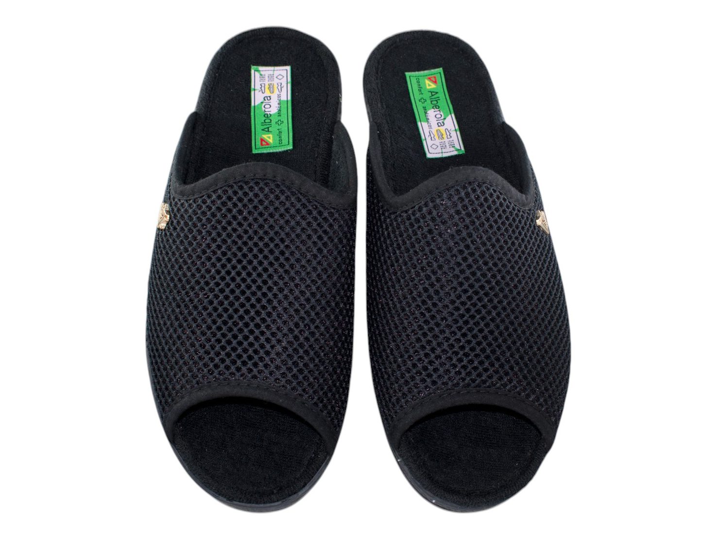 ZAPATILLAS CASA REJILLA ALBEROLA 4204 NEGRO