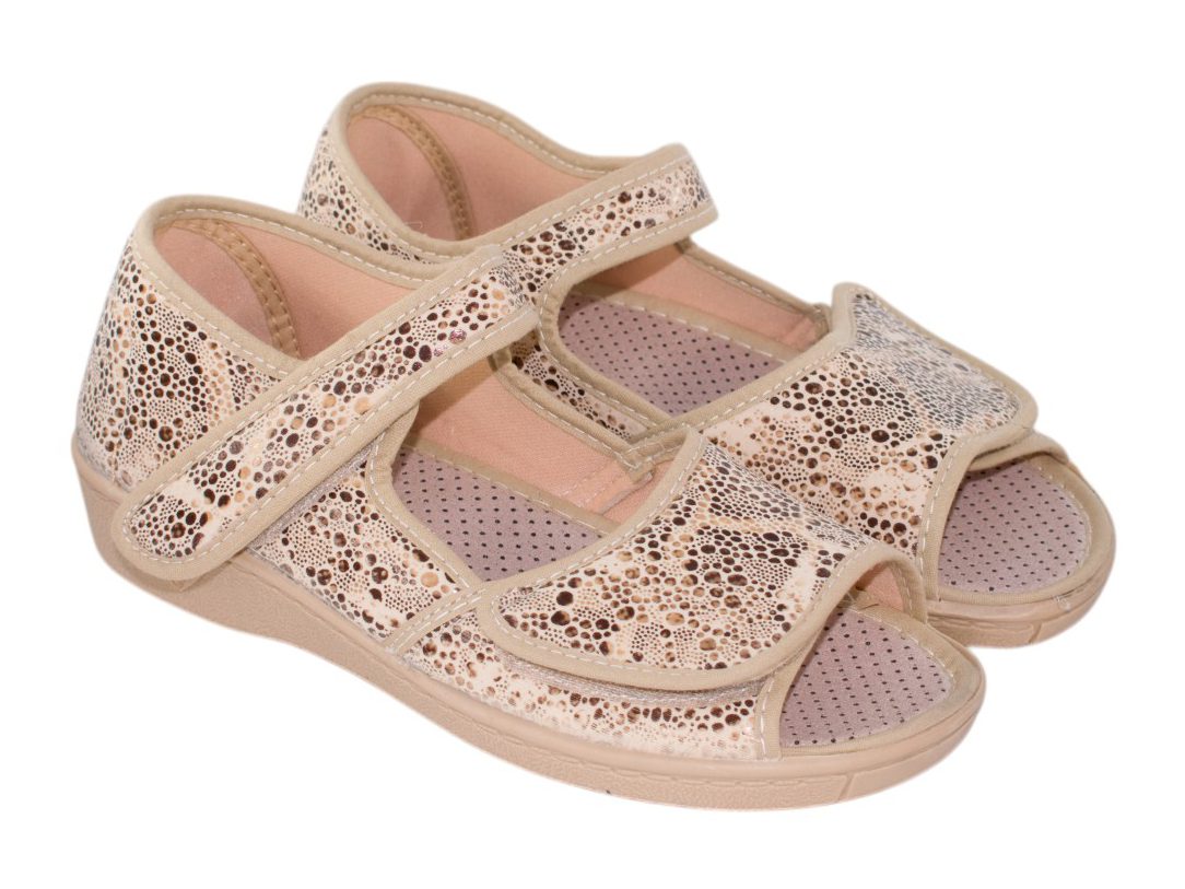 SANDALIAS DOS VELCROS SEVILLAS 627085 BEIG