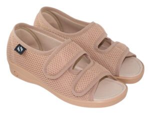 SANDALIAS ANCHO ESPECIAL SEVILLAS SONIA REJILLA BEIG