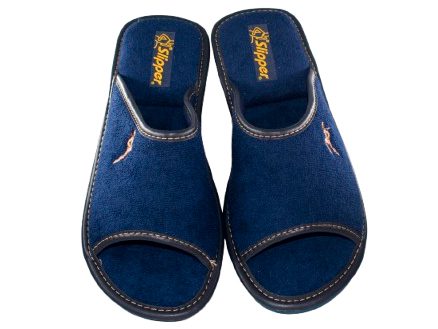 ZAPATILLAS CASA RIZO-TOALLA SLIPPER 304 MARINO