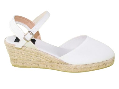 ALPARGATAS VALENCIANA CON PULSERA SEVILLAS 3333-4N BLANCO