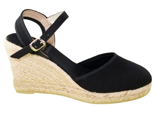 ALPARGATAS VALENCIANA CON PULSERA SEVILLAS 3333 NEGRO