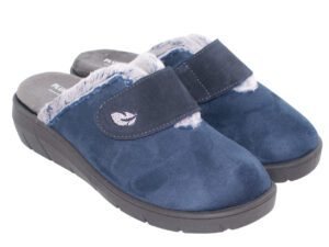 ZAPATILLAS CASA CUÑA VELCRO PLUMAFLEX ROAL 14113 MARINO