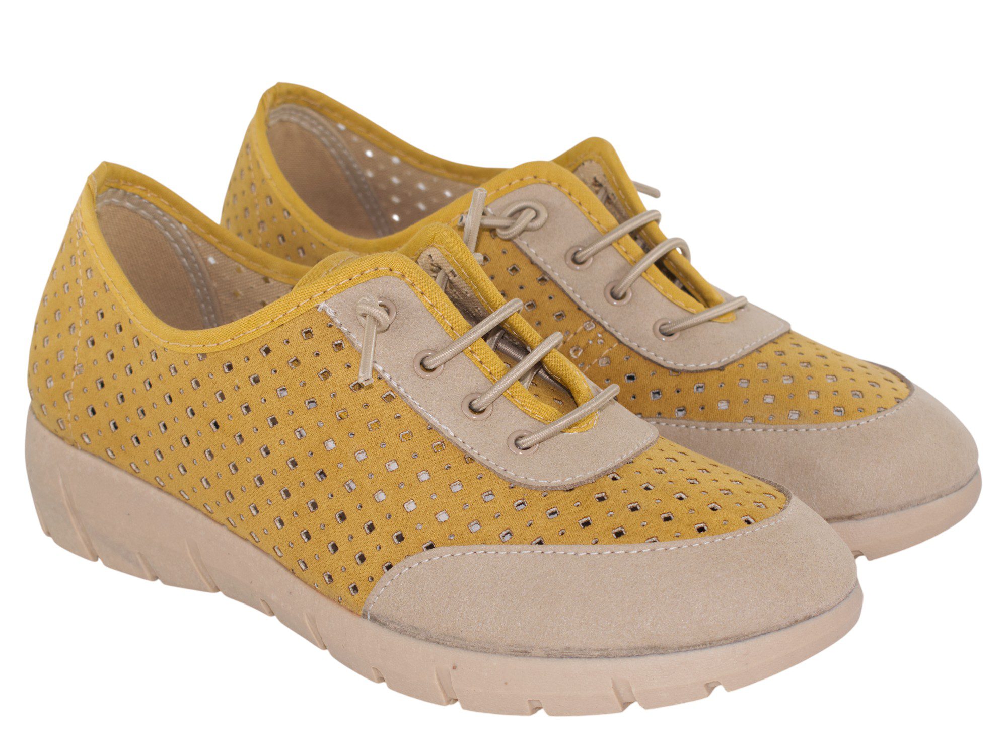 ZAPATILLAS PICADAS SEVILLAS 2332921X MOSTAZA