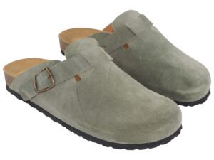 ZUECOS PIEL SERRAJE SEVILLAS HEBILLA A6189 / A6188 MUSGO